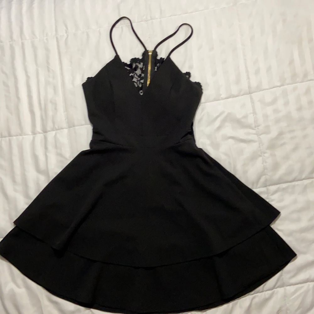 Size 7/8 special occasion dress/ black/ lace